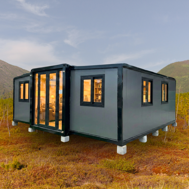 Casa modular moderna en la naturaleza